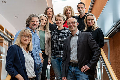 Teamfoto des Studienbüros der Hochschule Hof