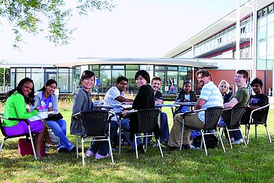 Gruppe von internationalen Studierenden