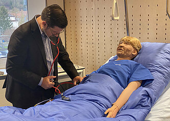 Auskultation am Simulator
