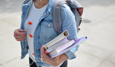 Young student with books